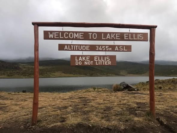 Lake Ellis in Mount Kenya National Park