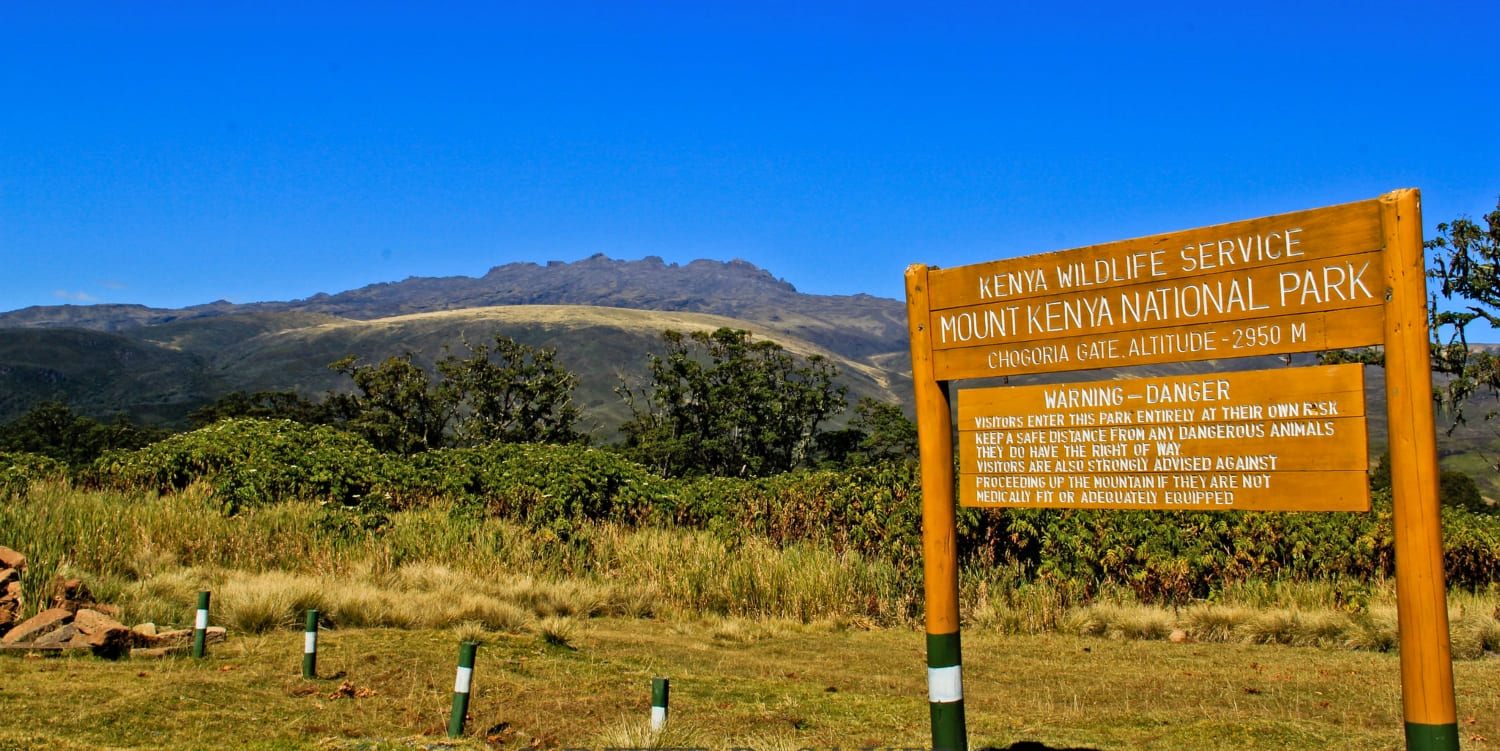 Mount Kenya National Park Chogoria entry gate