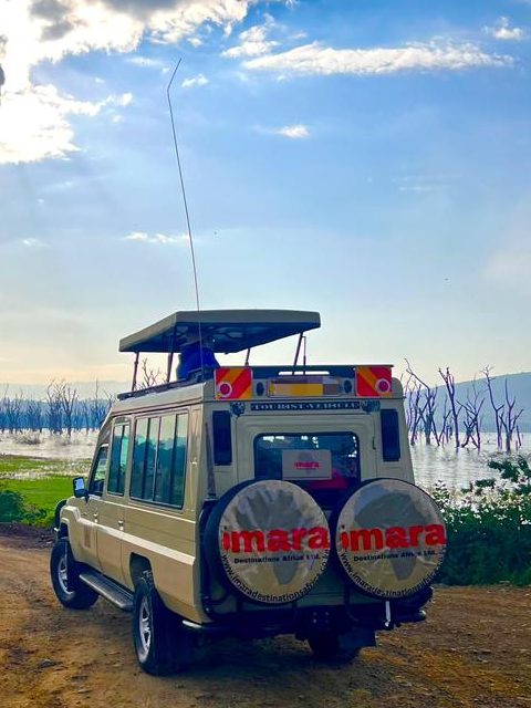 Our guest having a game drive in Lake Nakuru National Park